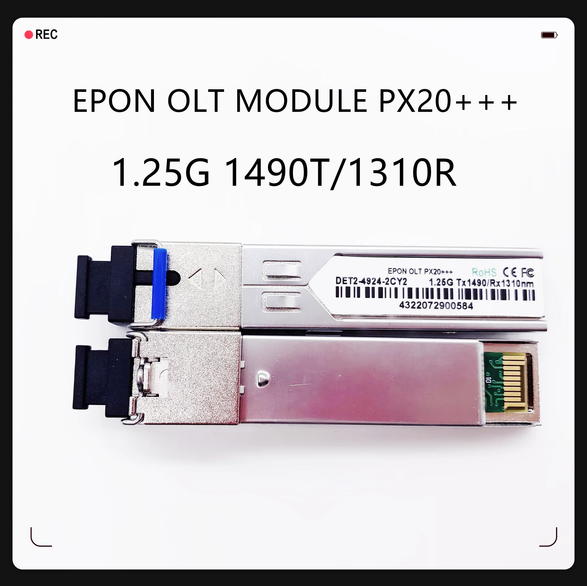 EPON OLT SFP Module 1.25G 1490/1310nm PX20+++ 20km 7db EPON ONT SFP Fiber Optical Transceiver For HuaWei/ZTE ONU Device