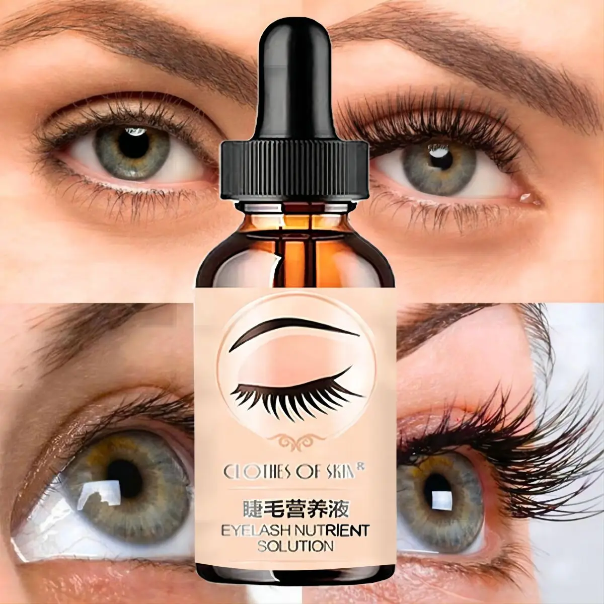 30ML Augenbraue Wimpern Wachstum Serum Ätherische Öle Essenz Schnelle Wachstum Bart Haar Produkte Werkzeuge