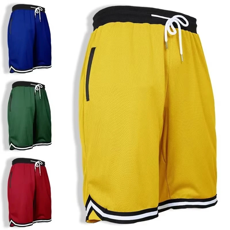6 Colors Fashion Men Gym Sports Jogger Shorts New Breathable Sweat Wicking Quick Dry Outdoor Basketball Training Fitness Shorts