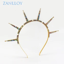 ZANLLOY New Fashion Bridal Crown Rhinestone Hairband Wedding Hair Accessories Party Tiaras Jewelry Headwear