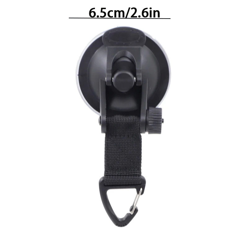 Vacuum Suction Cup Car Tent Buckle with Glass Hook, Lightweight Camping Bracket for Hiking and Climbing