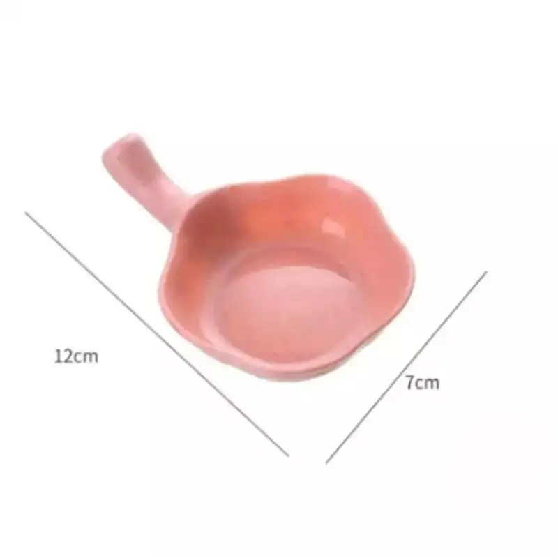 (Random Color Delivery) 1pc Wheat Straw Sauce Dishes Chopstick Rest Sushi Soy Dipping Bowl Appetizer