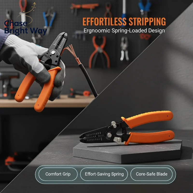 Versatile Wire Stripper Plier Ideal for Automotive Household Wiring Repair Professional Electrician Hand Tool