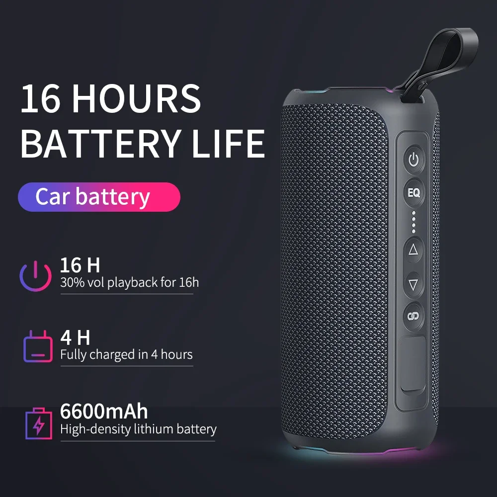 

Caixa De Som Wireless 5.3 Bluetooth Speakers Outdoor Portable 40WSubwoofer Stereo Sound TWS Pairing for Outdoor IPX7 Waterproof