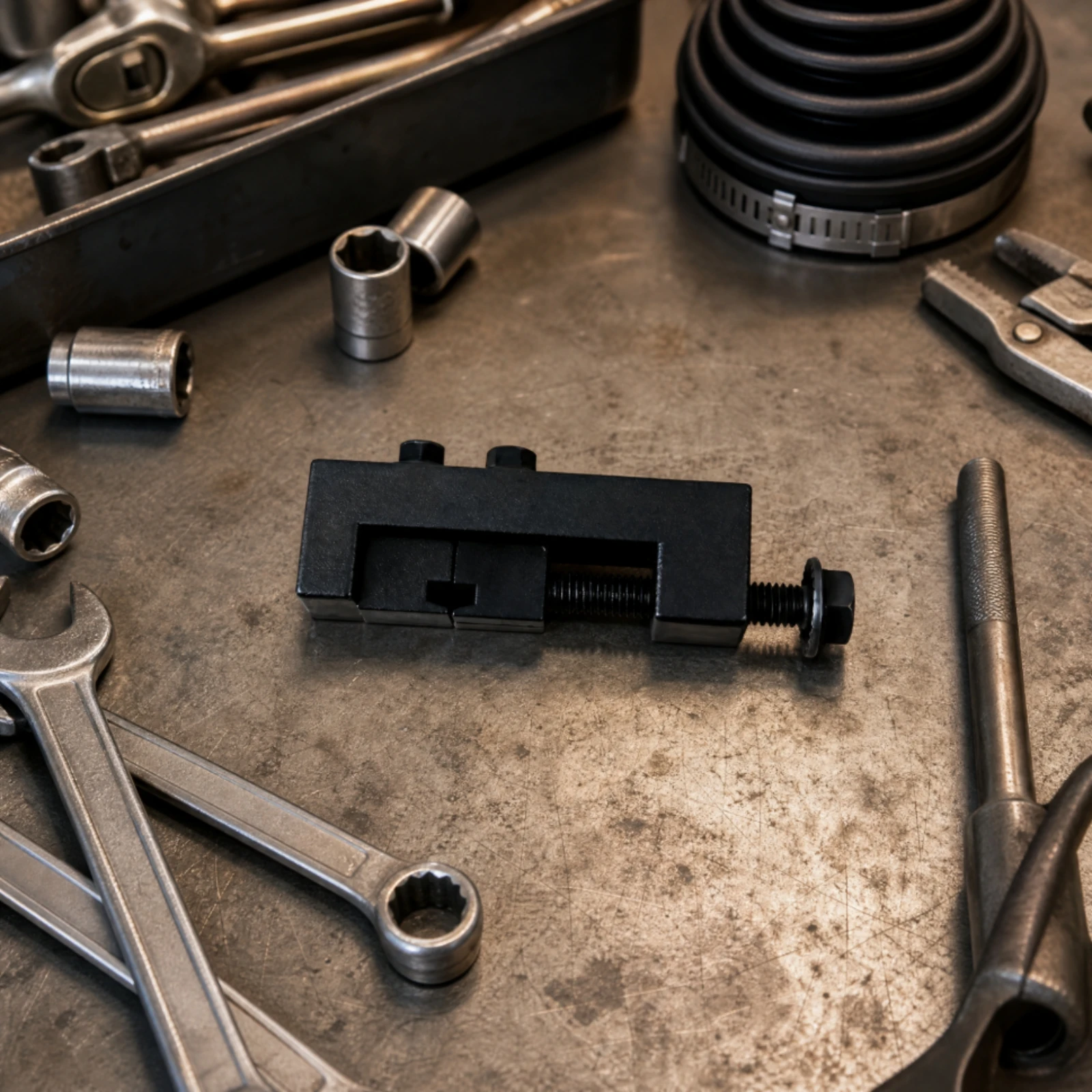 CV Joint Boot Clamp Tightening Tool Lightweight CV Joint Boot Clamp Tool with Threaded Adjustment Screw Easy to Use Compatible