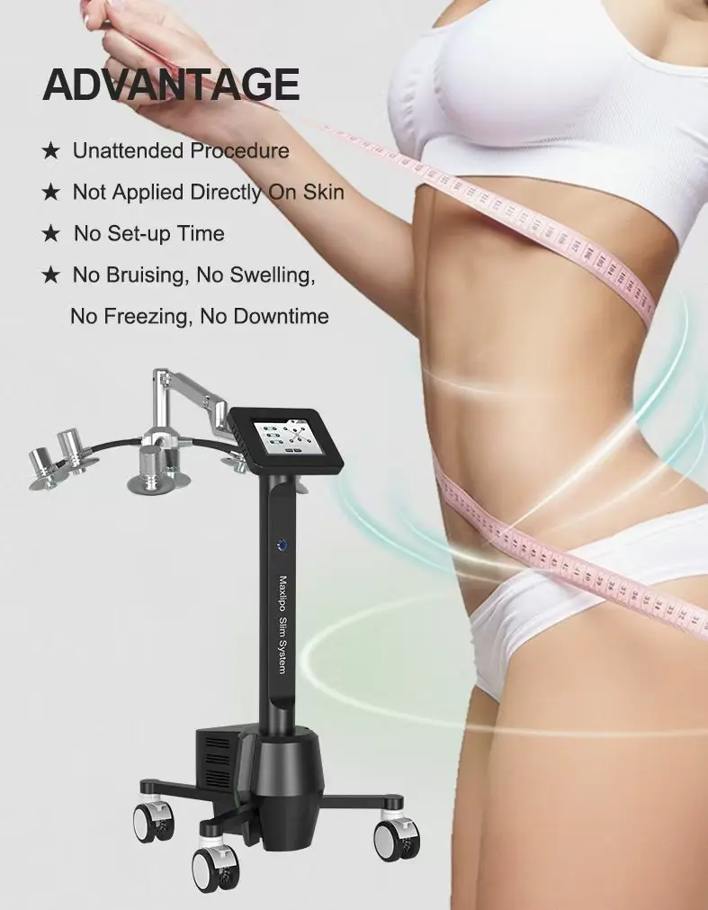 The 532-nanometer Green Laser Maxlipo 6D Weight Loss Machine Is Used For Fat Reduction And Skin Rejuvenation