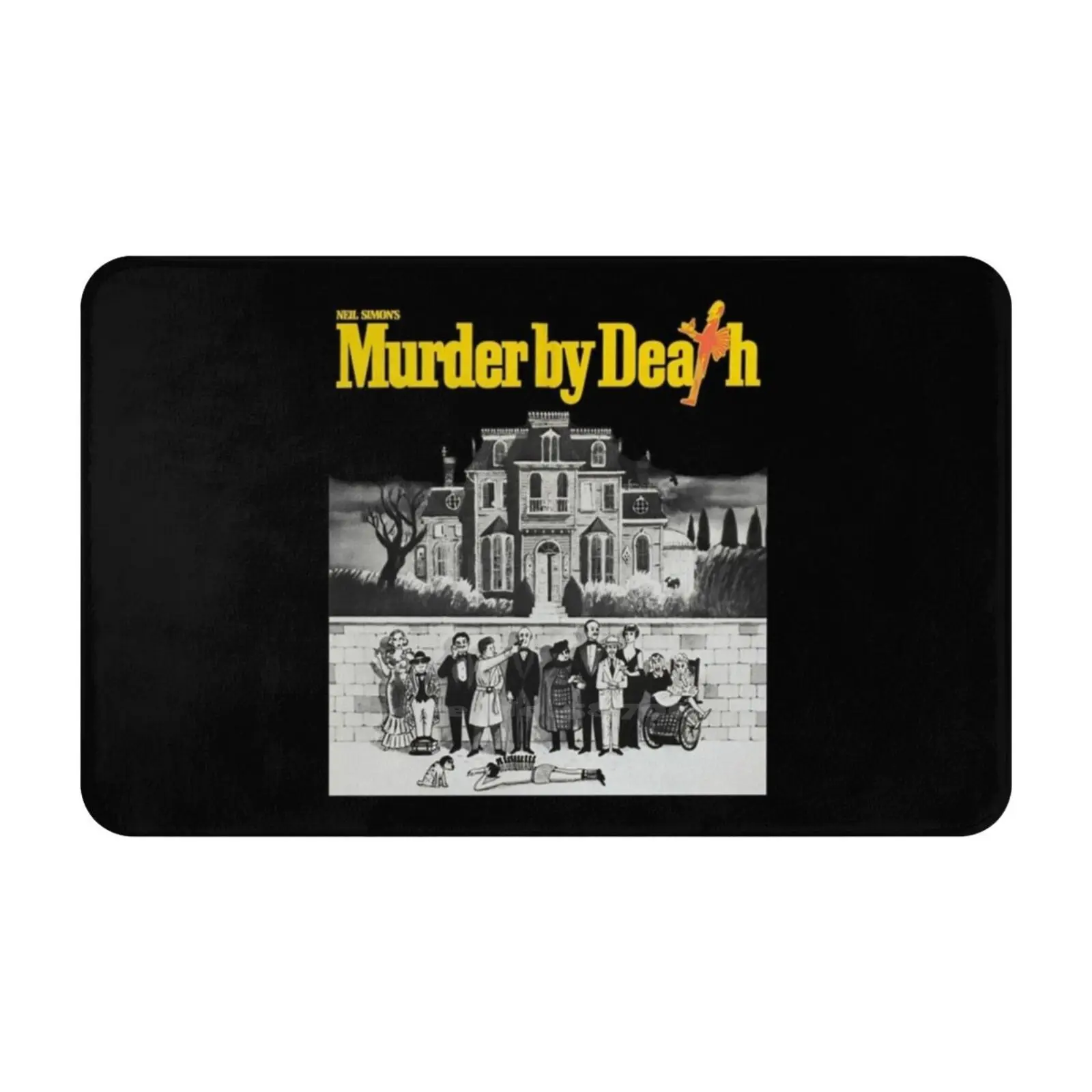 Murder By Death Soft Cushion Car Home Carpet Door Mat Maggie Smith Peter Falk Peter Sellers David Niven James Coco Eileen