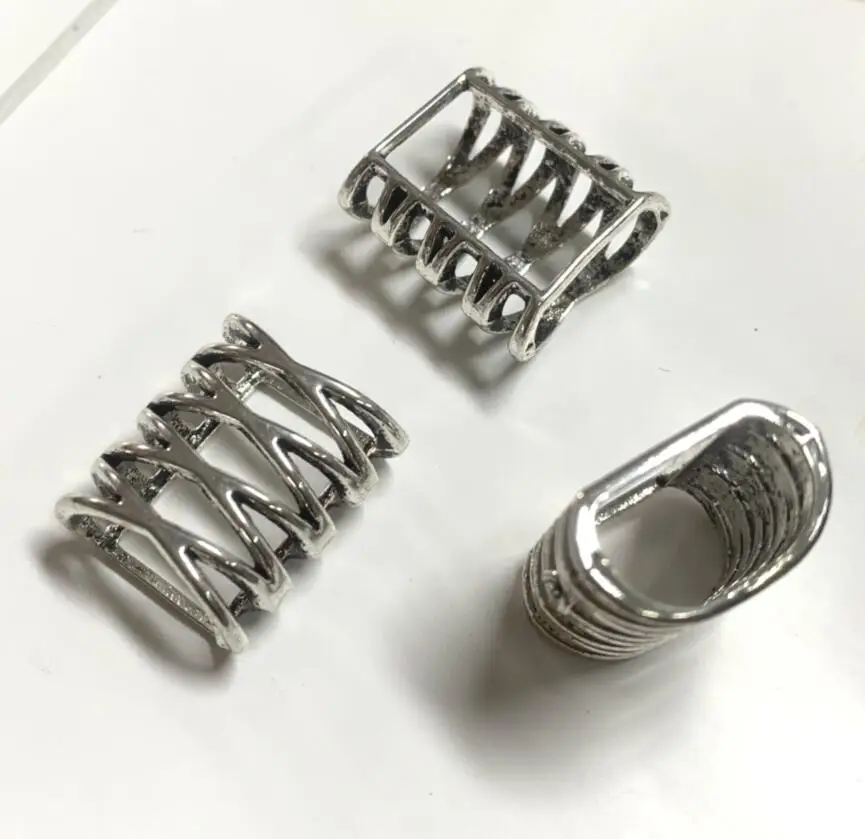 10pcs 20x17x10mm hole 13x8mm Tibetan Silver Alloy Charm geometric Hollow out Pendant H0319