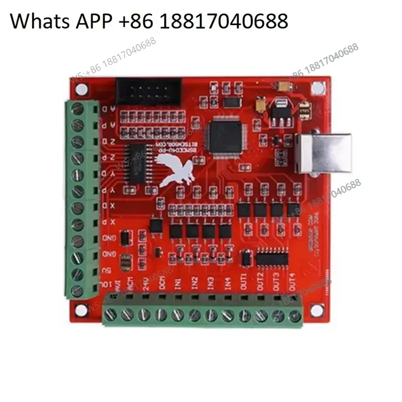 1PC for MACH3 4 Axis 100KHz USB Step Motion Controller Card Numerical Control Board