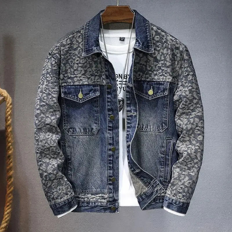 

Мужская джинсовая куртка 2025 года, новая весенне-осенняя брендовая ретро-универсальная повседневная куртка