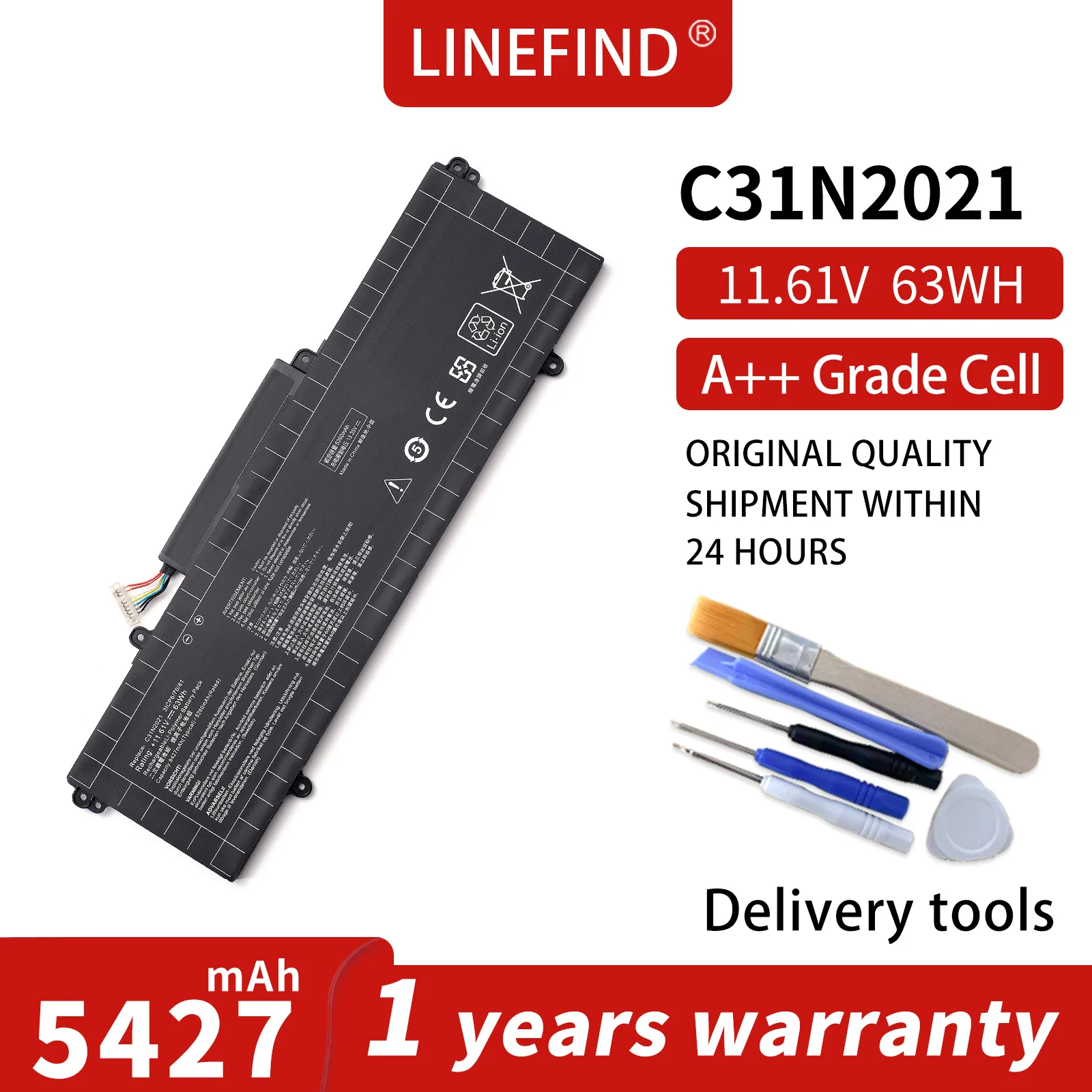 C31N2021 Laptop Battery For ASUS ZenBook 14X OLED Flip OLED UM5401QA UX5401EA UP5401EA UX5400EA UM5401 UX5401 UX5400