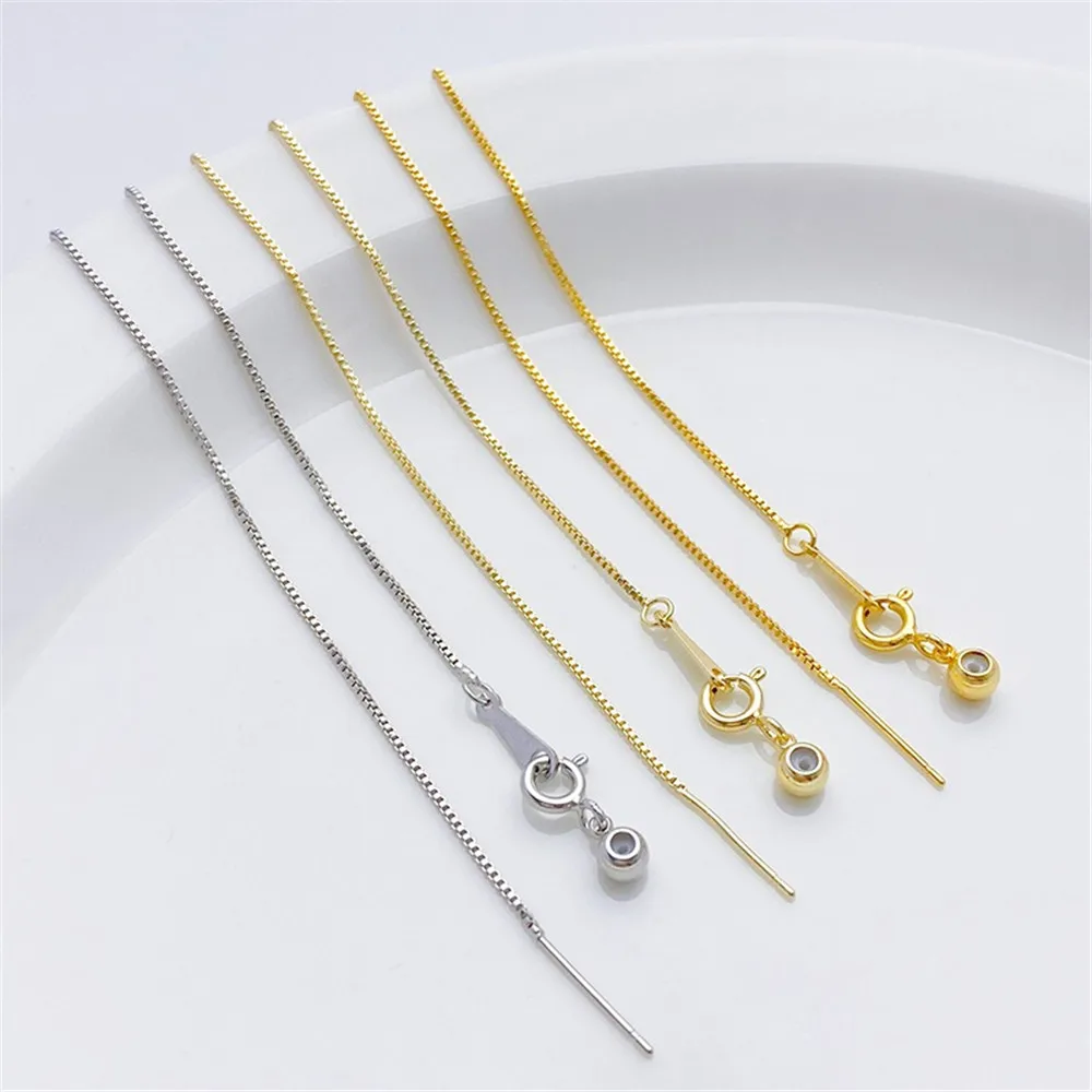 สายโซ่โอสายโซ่สีทอง14K ปรับได้พร้อมโซ่ร้อยลูกปัด L050เครื่องประดับ DIY