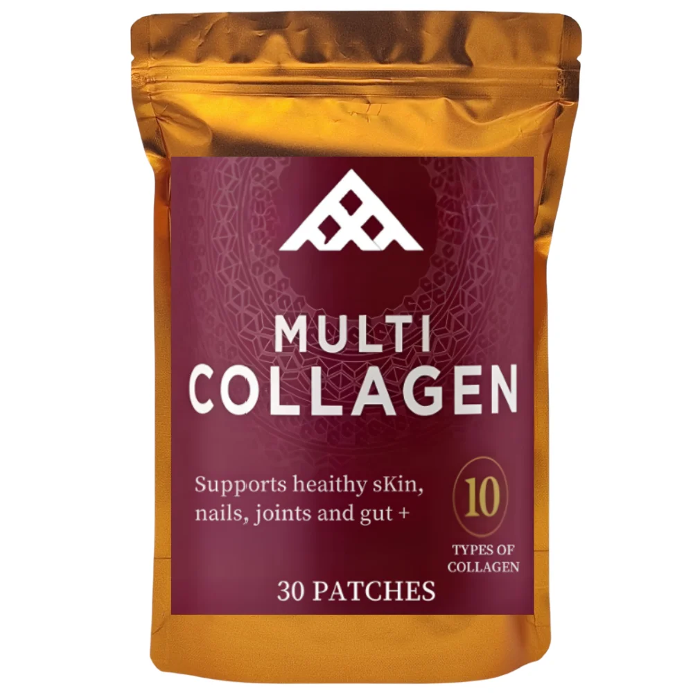 

30 Patches Marine Collagen Transdermal Patches with Biotin, Resveratrol Hair Skin, Anti Ageing