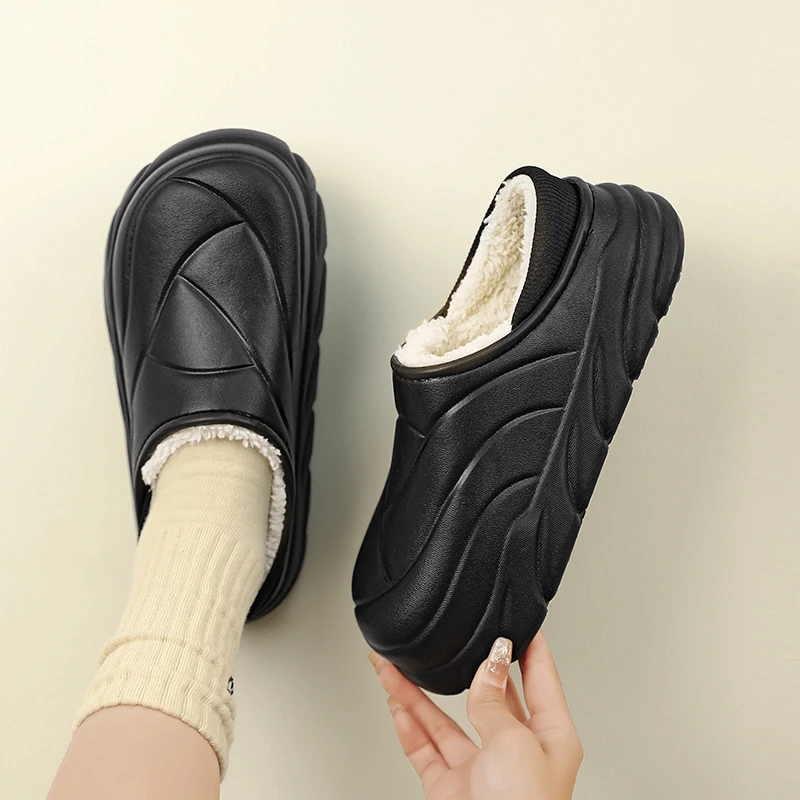 

Winter Plush Unisex Unisex Home Sandals Men Women couple Orginal Indoor Flat Shoes Soft Fashion High Quality Non Slip Bedroom