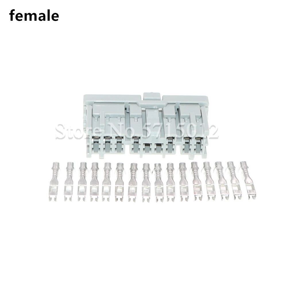 16 Hole 6098-0255 6098-0256 Automotive Wiper Headlight Combination Switch Unsealed Connector Car Socket For Honda