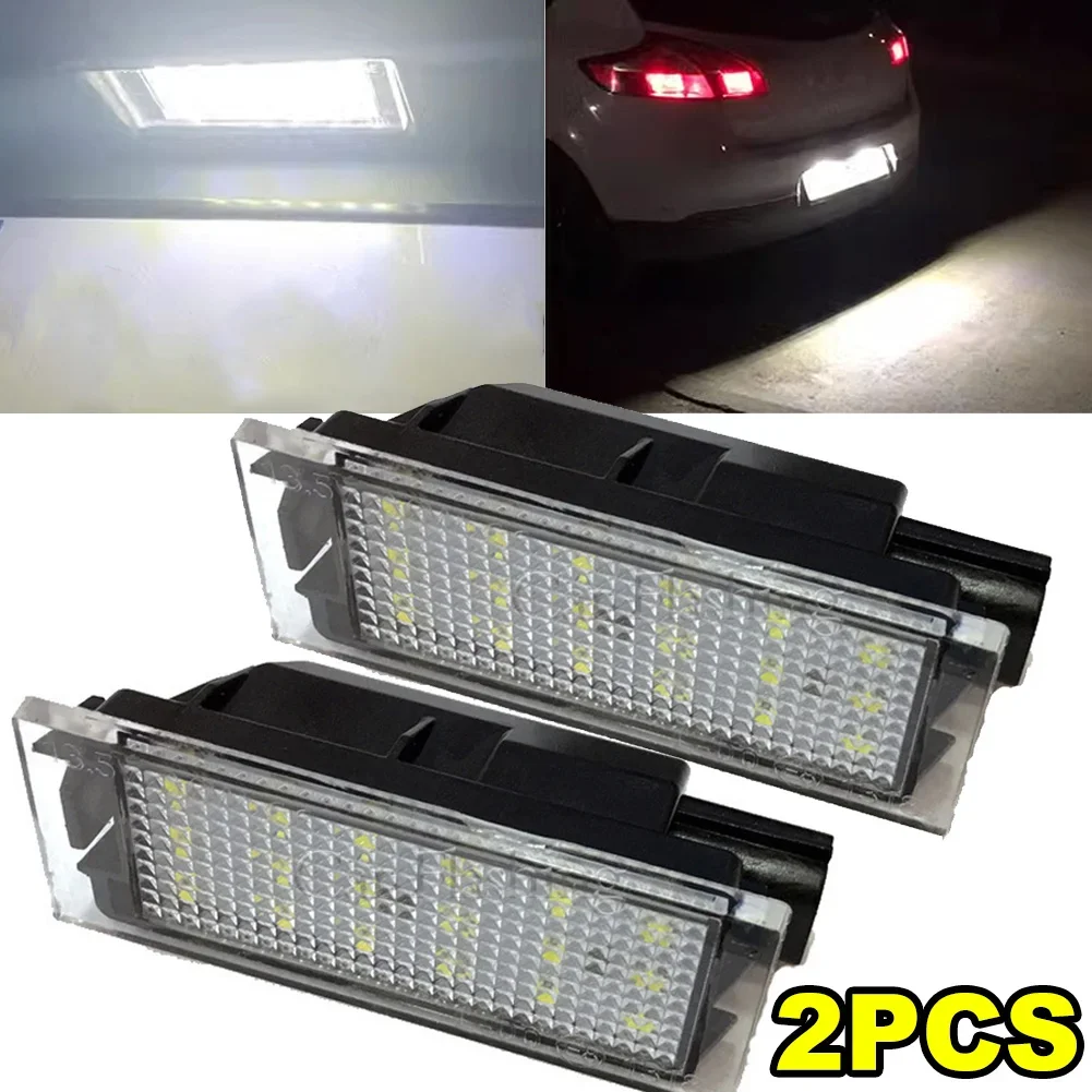 

Автомобильный мигающий светодиодный светильник номерного знака Canbus для Renault Megane 3 Clio Laguna 2 Megane 3 Twingo Master Vel Satis