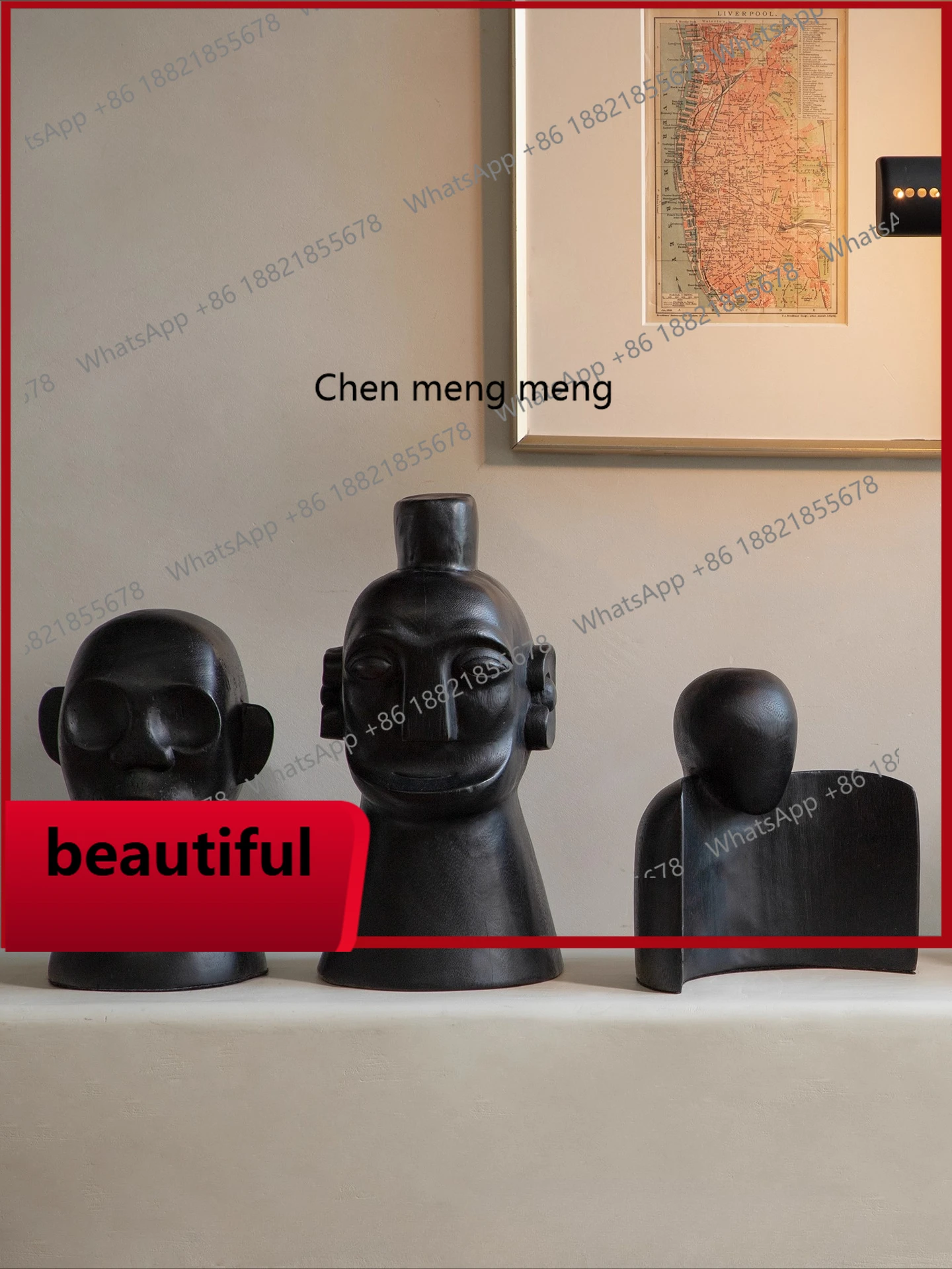 

X All solid wood, creative whole wood handmade home art jewelry