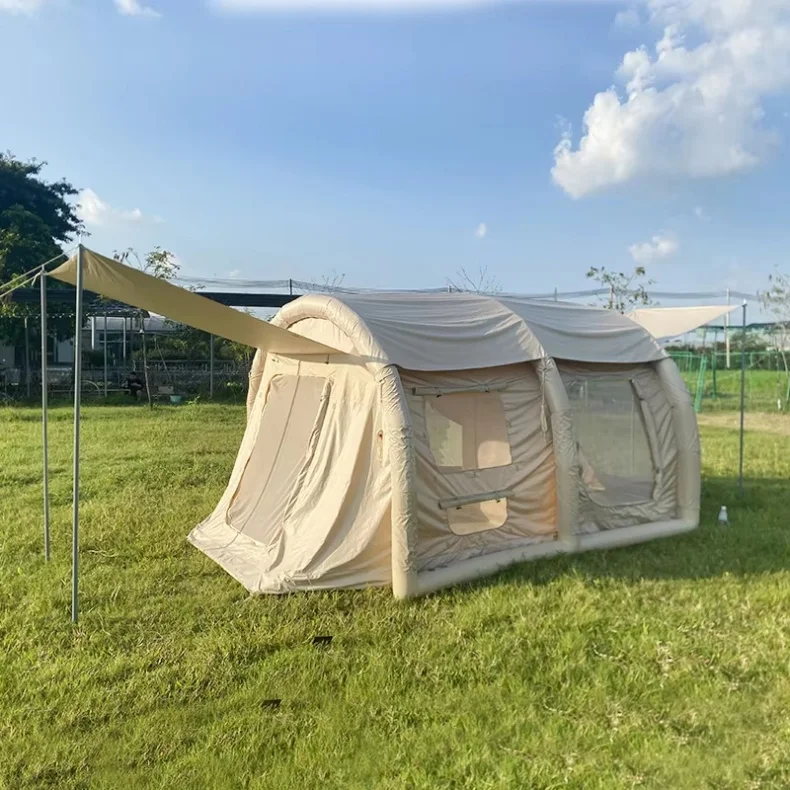 

Strovan Factory Custom Logo Cheap Rainproof Convenience Outdoor Family Inflatable Camping Tent for 3-4 5 Persons