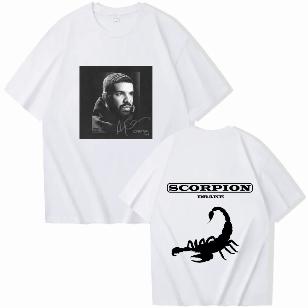 Scorpion Drake 2024 T-shirt Printing O-neck Summer Casual Shirt Oversized T Shirt for Men