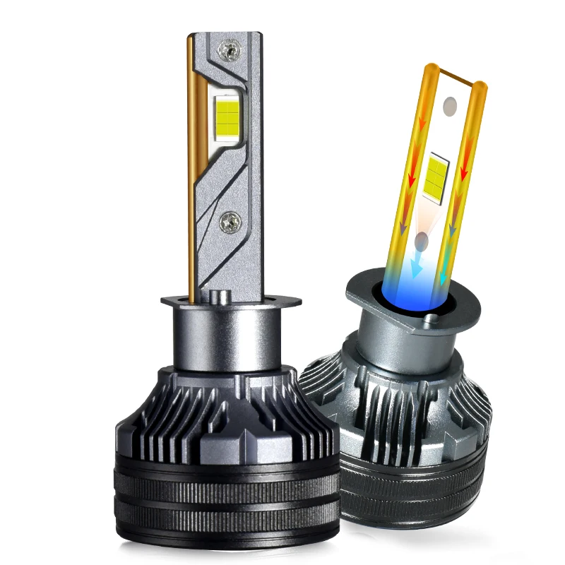 K6C K7C Kupferrohre LED-Scheinwerferlampen Leistungsstark 170 W 170000 LM 6000 K H1 H7 H11 H8 9005 9006 9012 D1S D2S D3S D4S H4 Autolichter