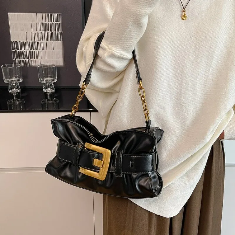 Paris Famous Designer Diaper Bag Luxury Shopper Solid Color Leather Handbag For Women Trendy Classic