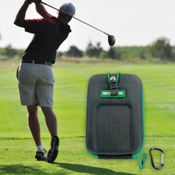 Golf rangefinder para o caso com mosquetão clipe duro-escudo saco eva à prova de choque carry bag universal range finder caixa de armazenamento 24bd