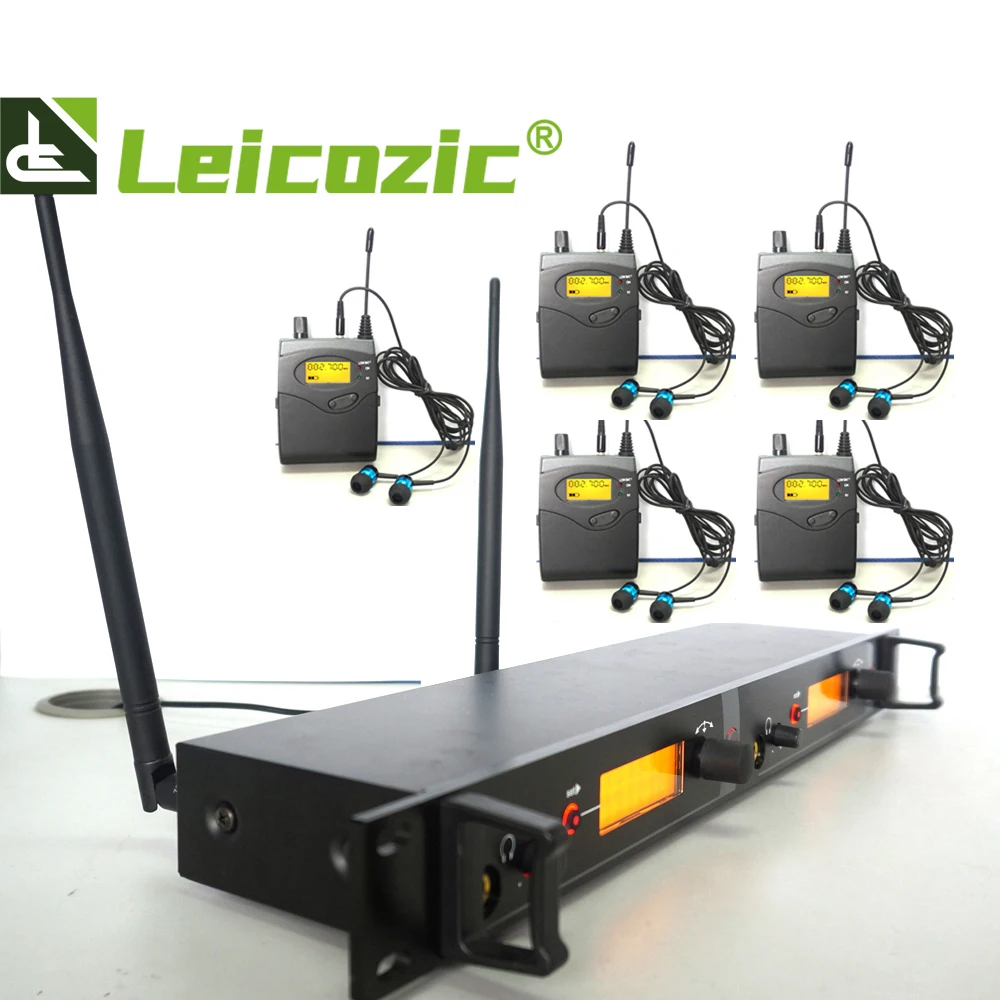 

Leicozic Wireless Monitoring System 5 Receivers 1 Transmitter In Ear Monitor Wireless In-Ear Monitor System SR2050 Twin Monitor