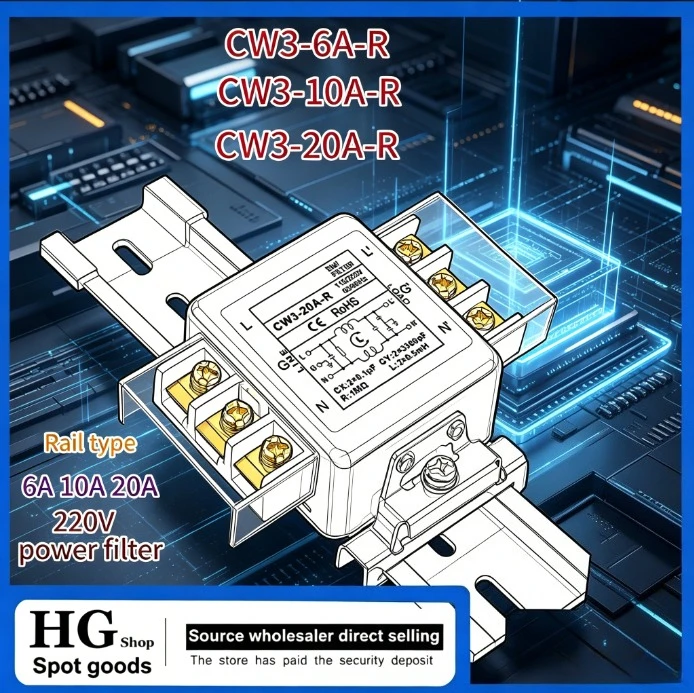 filtro-de-potencia-ca-monofasico-220v-com-terminal-sr-de-parafuso-cw3-6a-l-6a-10a-20a-30a-cw3-10a-s-cw3-30a-t-cw3-10a-r-cw3-20a-s