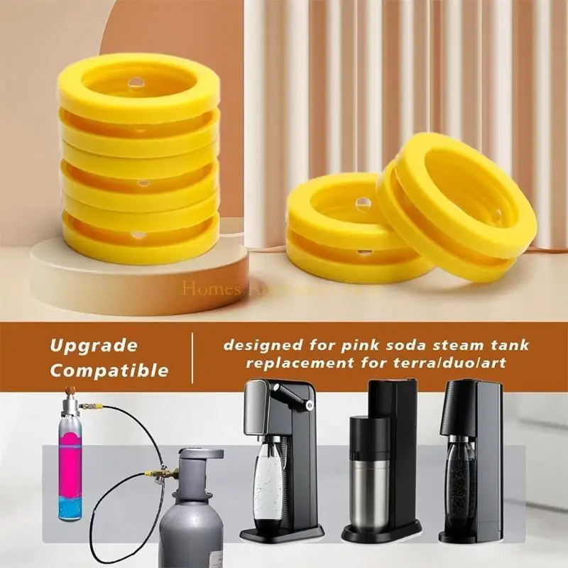 D0AB 5 PCS 교체 가능한 장치 예비 개스킷 O 링 소다 기계 개스킷 반지 소다수 기계 용 실리콘 씰 링