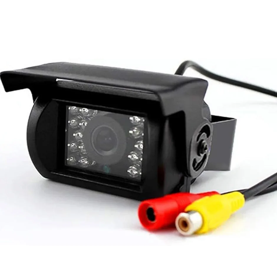 QXNY Backup Camera Heavy Duty IR Night Vision Waterproof Vehicle Rear View 12V 24V Cam for Truck Bus Lorry Trailer Pickups RV