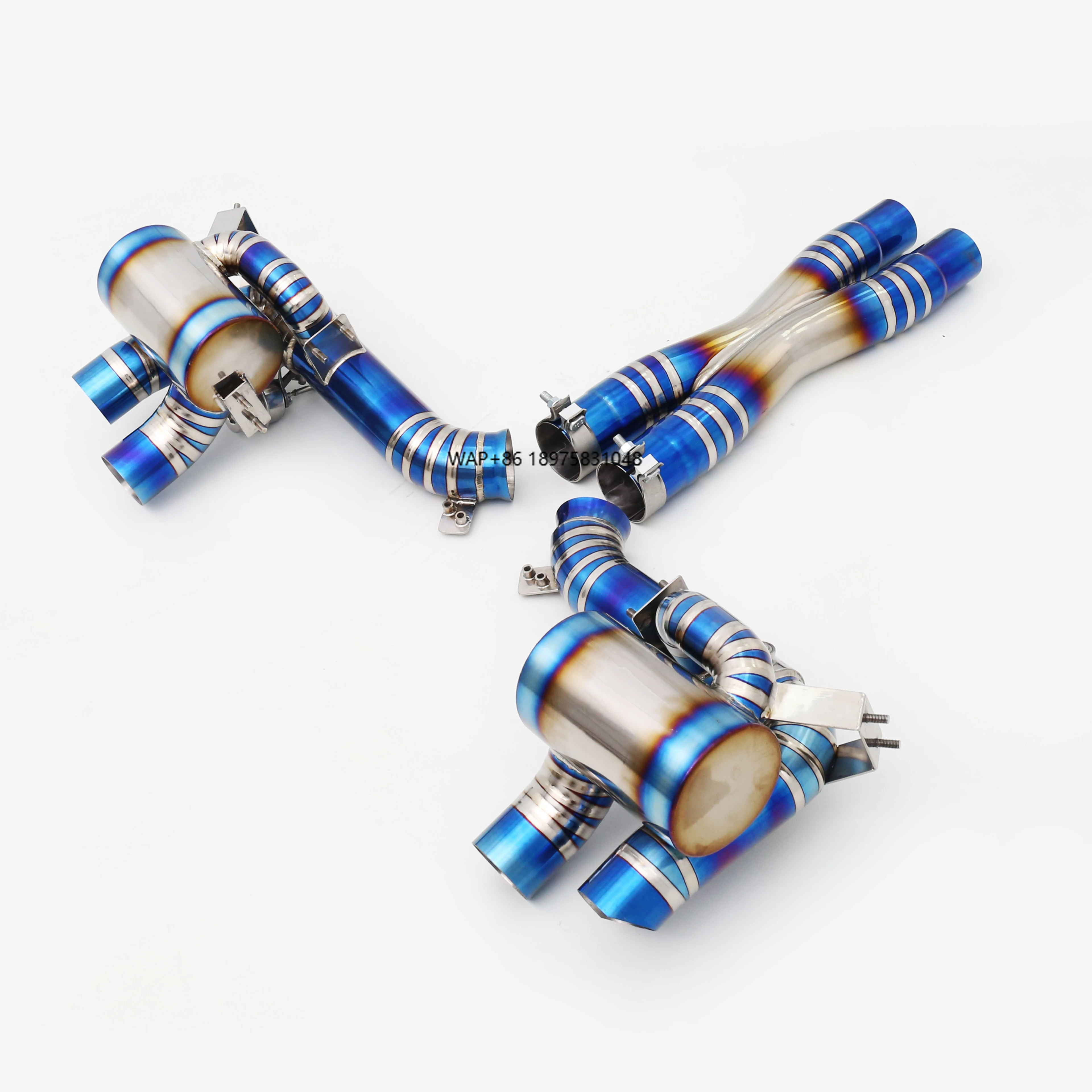 Premium Custom 304 Stainless Steel/Titanium Valved Exhaust System Designed Specifically for 6.5 V12 Exhaust Pipes