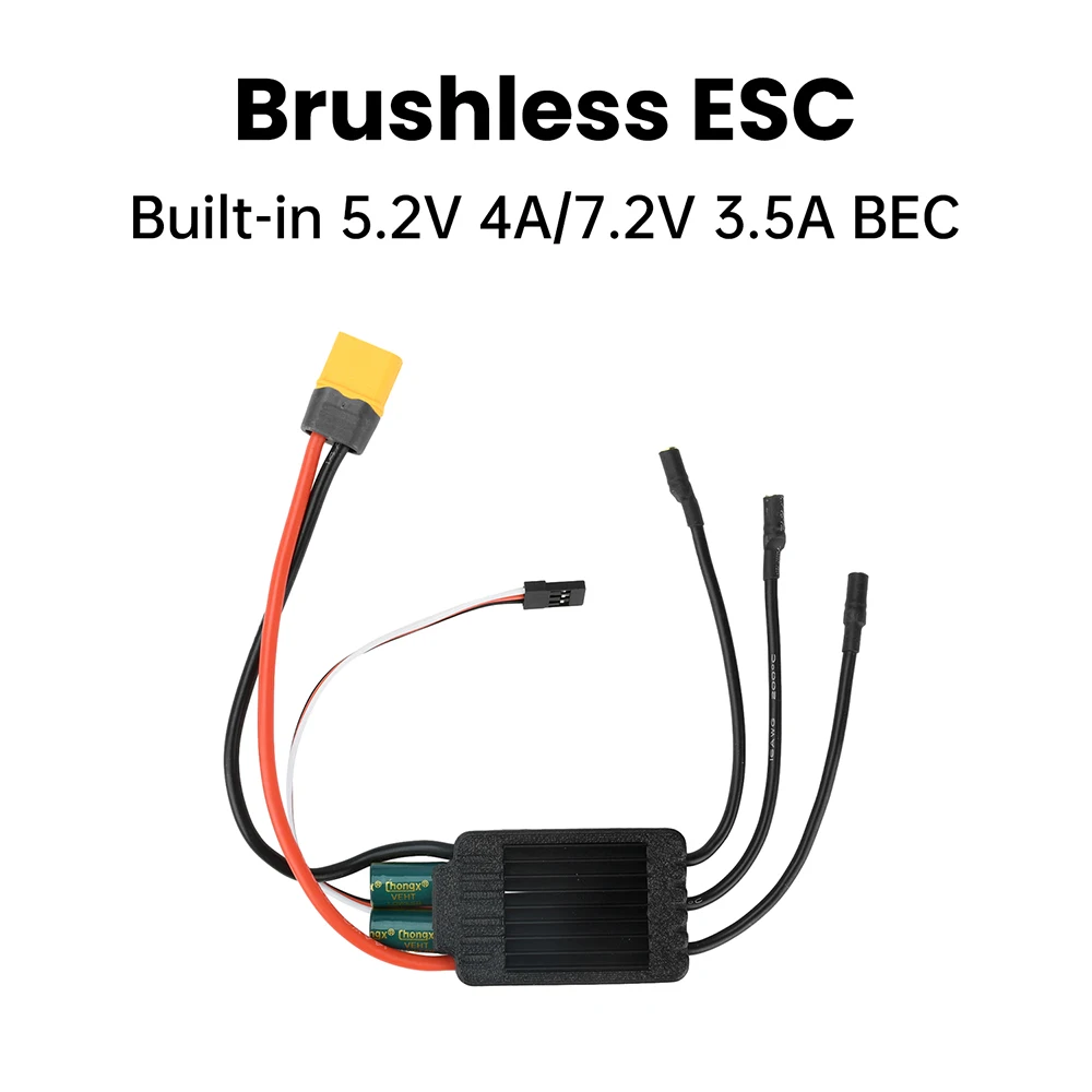 

AM32 3-8S 120A Brushless ESC 5.2V/7.2V 4A BEC Speed Controller for RC Models Drones High-Power Fans airplanes Speed Controller