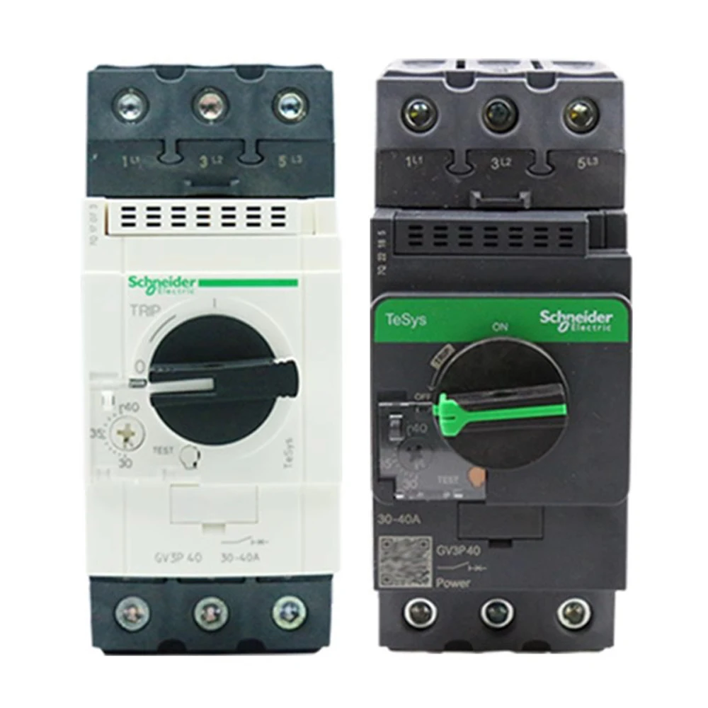 Original Schneider GV3-P40 Magnetic Motor Circuit Breaker Protection EverLink BTR Thermal GV3P40 30-40A 3P Three Phase Knob Type