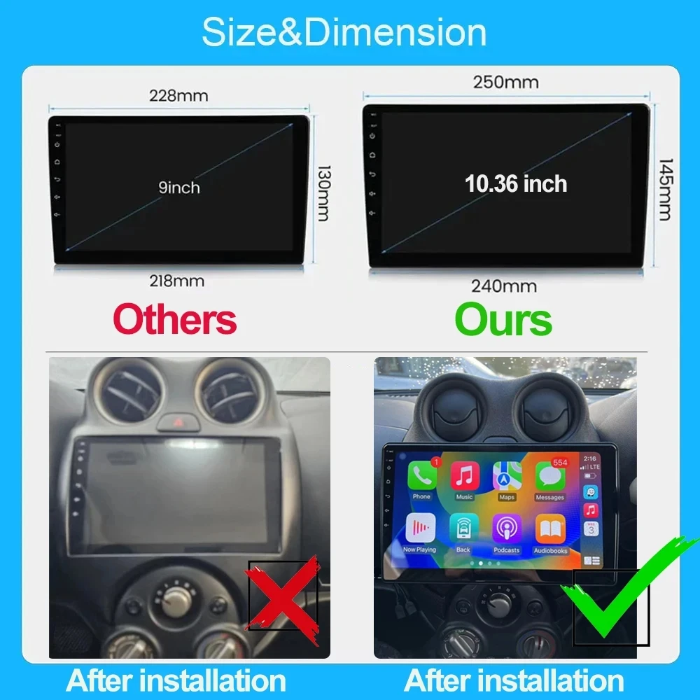 Android 14 For Nissan March K13 2010 - 2013 Car Multimedia Video Player GPS Navigation Radio Wireless BT Carplay WIFI 4G DSP RDS