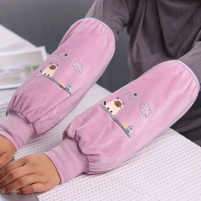 

1 пара очаровательных чехлов для рук с длинными рукавами, изготовленных из термоткани, идеально подходящих для кухни и уборки дома.