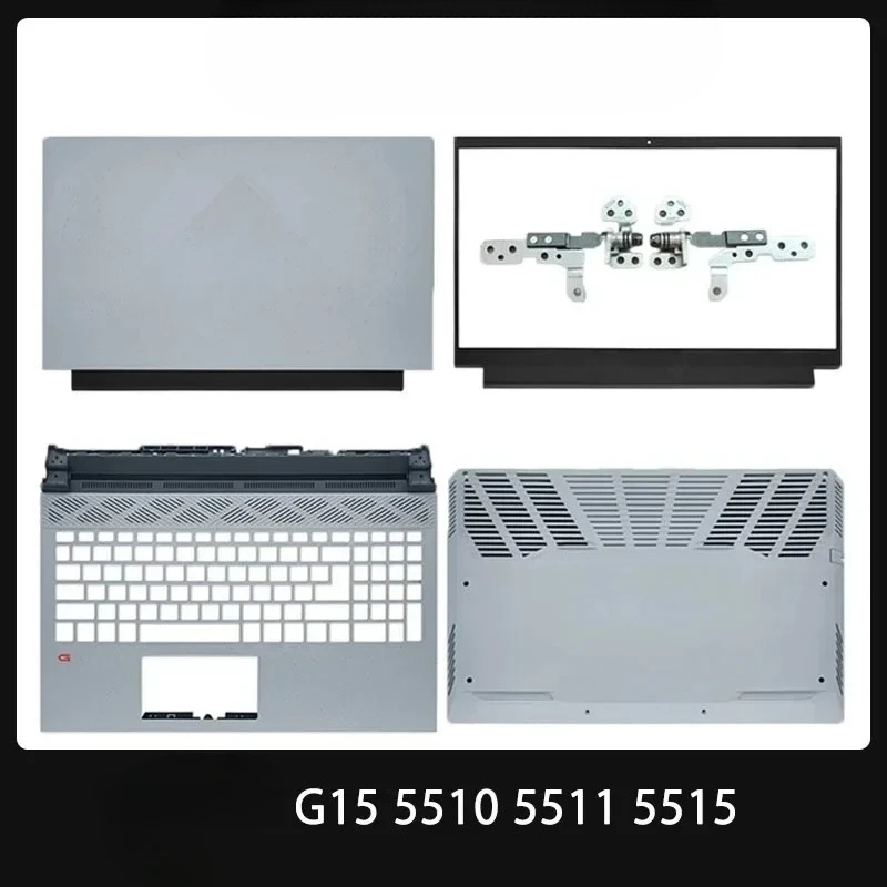 dell-g15-5510-5511-5515-5520-5525-ノートパソコン用-lcd-バックカバー-スクリーンリッド-フロントベゼル-パームレスト-アッパーカバー-ボトムケース-ブラック-新品