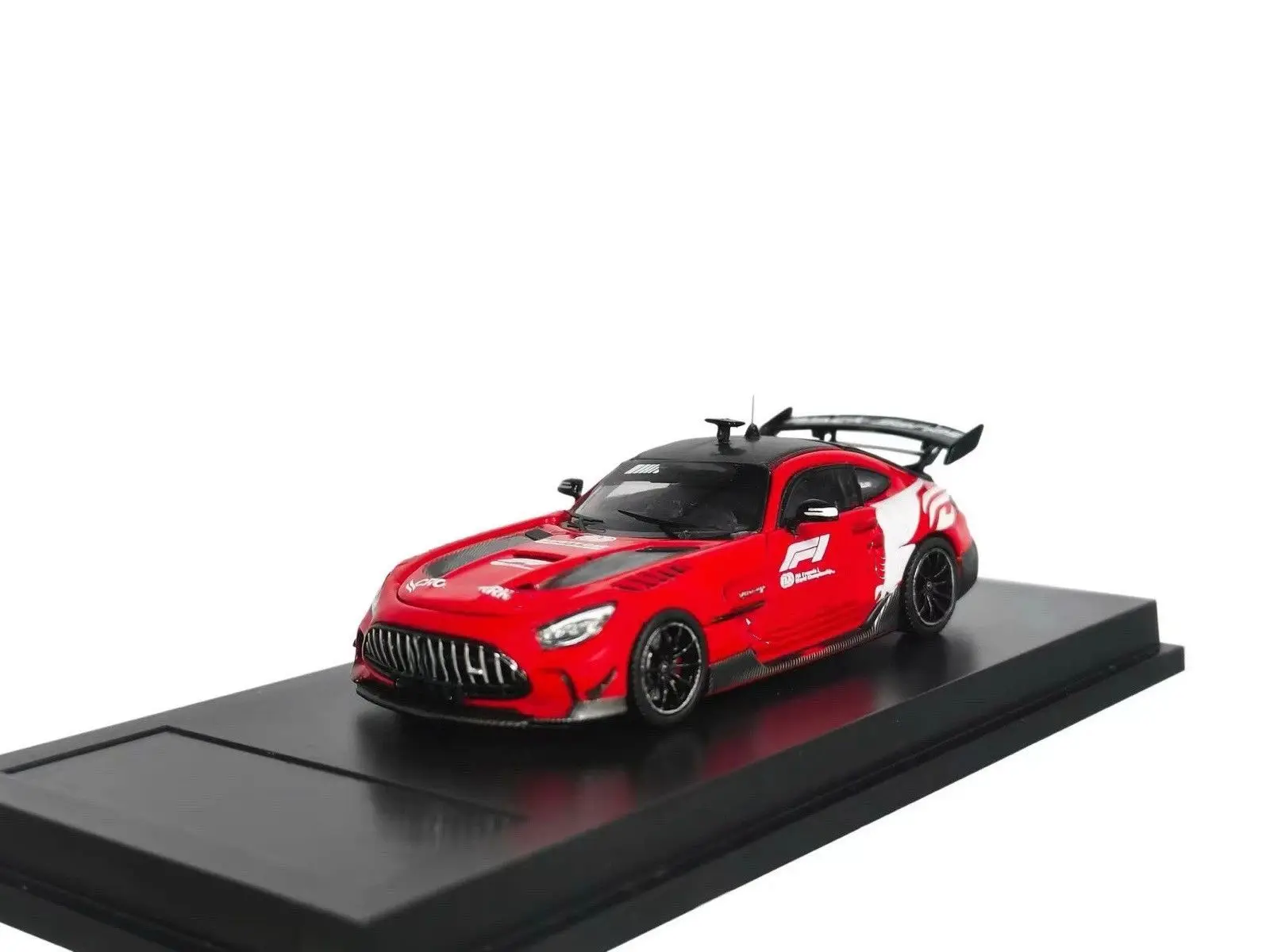 MJ 1/64 Racing Safety Car GT Black Series Carbon Fiber Body Alloy Diecast Model Gift
