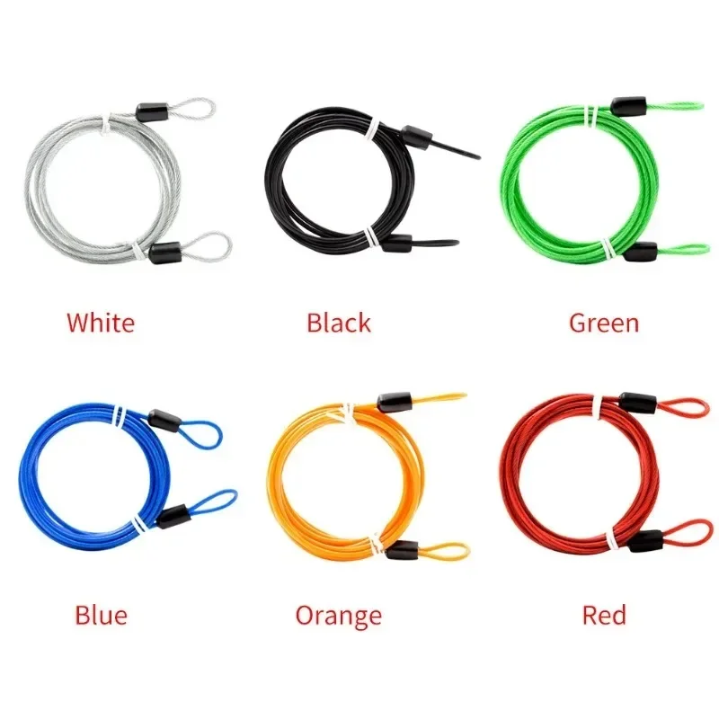 AliExpress 0.5M Steel Cable Bike Lock - Anti-Theft Security for MTB Road Bike, Heavy-Duty Wire Rope with PVC Coating & Portable Lightweight