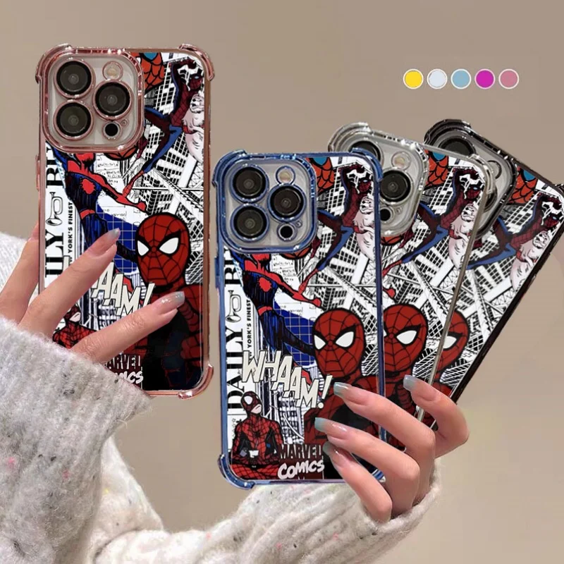 Marvel Spider-Man Handyhülle für OPPO Reno 14F 13F 11F 12F 8T 11 12 5 6 7 8 10 14 Pro 7Z 8Z F11 F29 Pro Gehäuse Malerei Cover