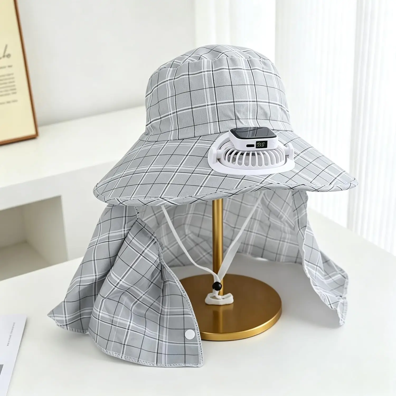 قبعة بمروحة تعمل بالطاقة الشمس - مراجعة Outdoor Camping Fans وسعره