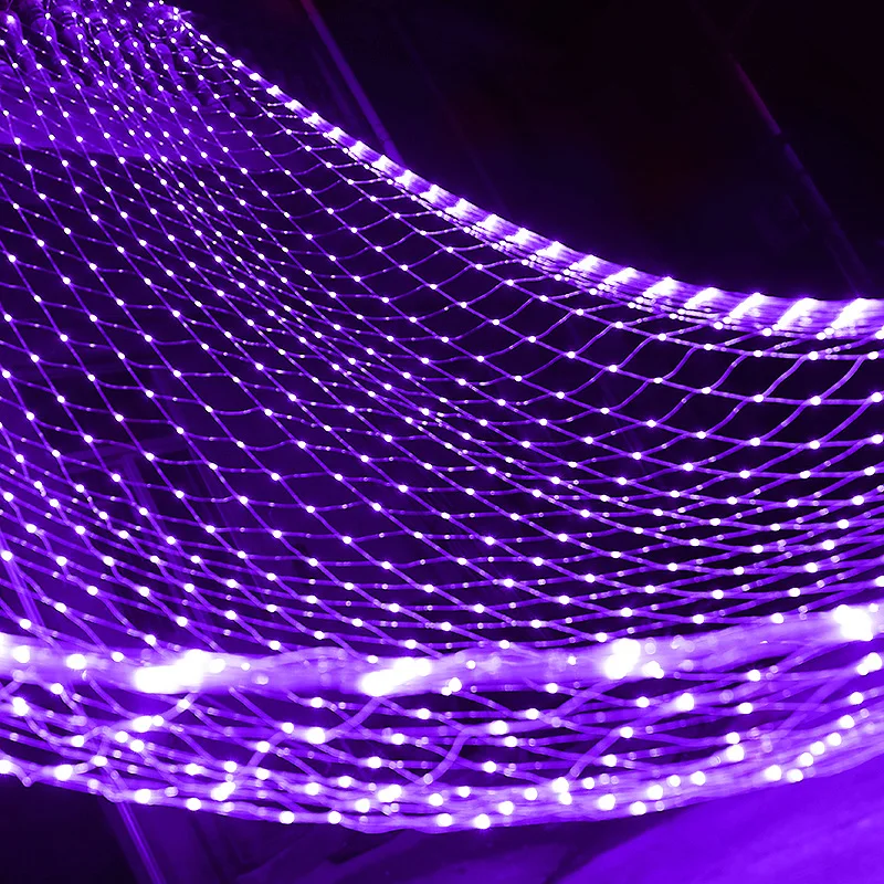 6x4M 3x3M LED Net Mesh Light Christmas Window Curtain String Light Outdoor Fairy Light Garland for Wedding Holiday Decor Lamp