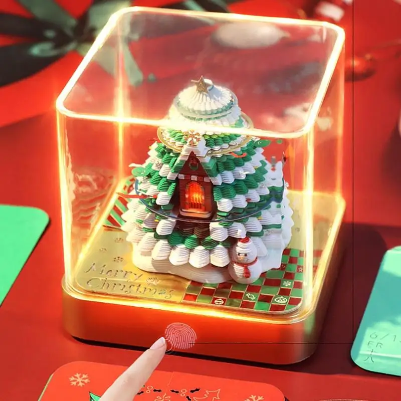 Versatile 2027 Desk Calendar 3D Tear-off with Long-lasting LED Light for All Settings