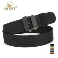 HSSEE Rigid Tactical Belt for Men Metal Automatic Buckle Adjustable Casual Belt Thick Nylon Military Belt Hunting Accessories