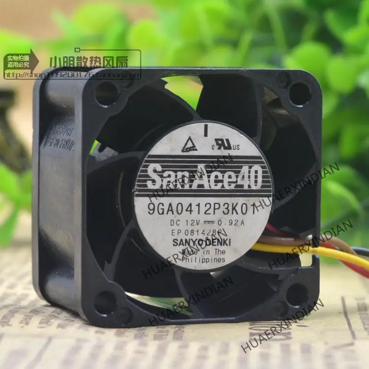 New   9GA0412P3K01 DC12V 0.92A 4028 4CM  Cooling Fan Assembly Kit