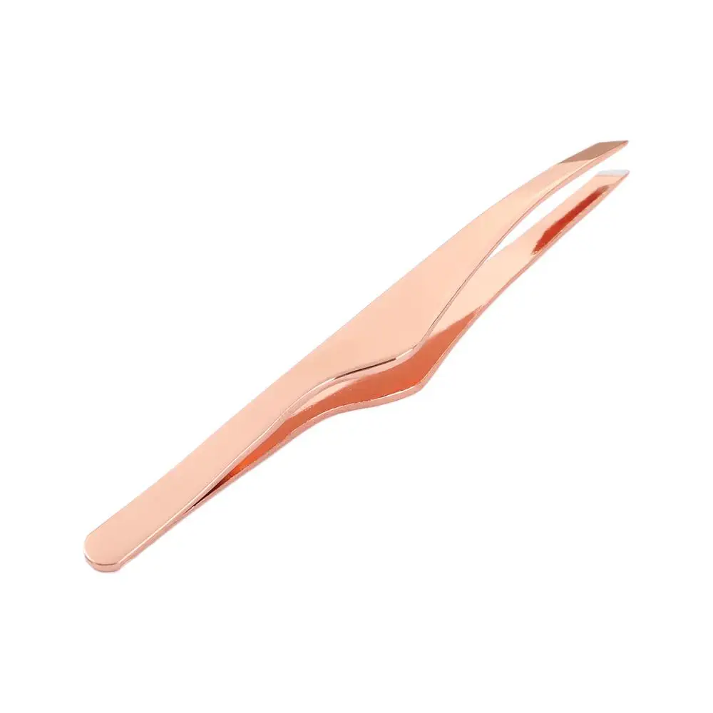 Pince à épiler pour femmes et filles, outils de beauté, maquillage, tête inclinée, extracteur de cils, pinces à sourcils, pince à épiler