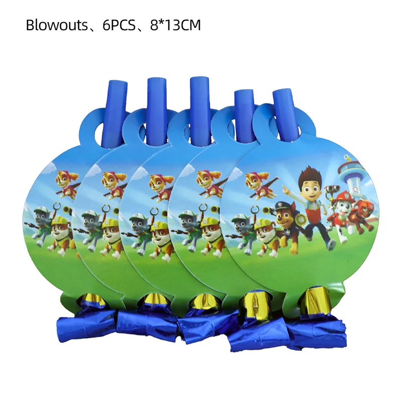 PAW Patrol Verjaardagsfeestje Decoratie Nieuwe Versie Ballon Set Wegwerp Servies Kid Event Supplies Banner Achtergrond Cadeau