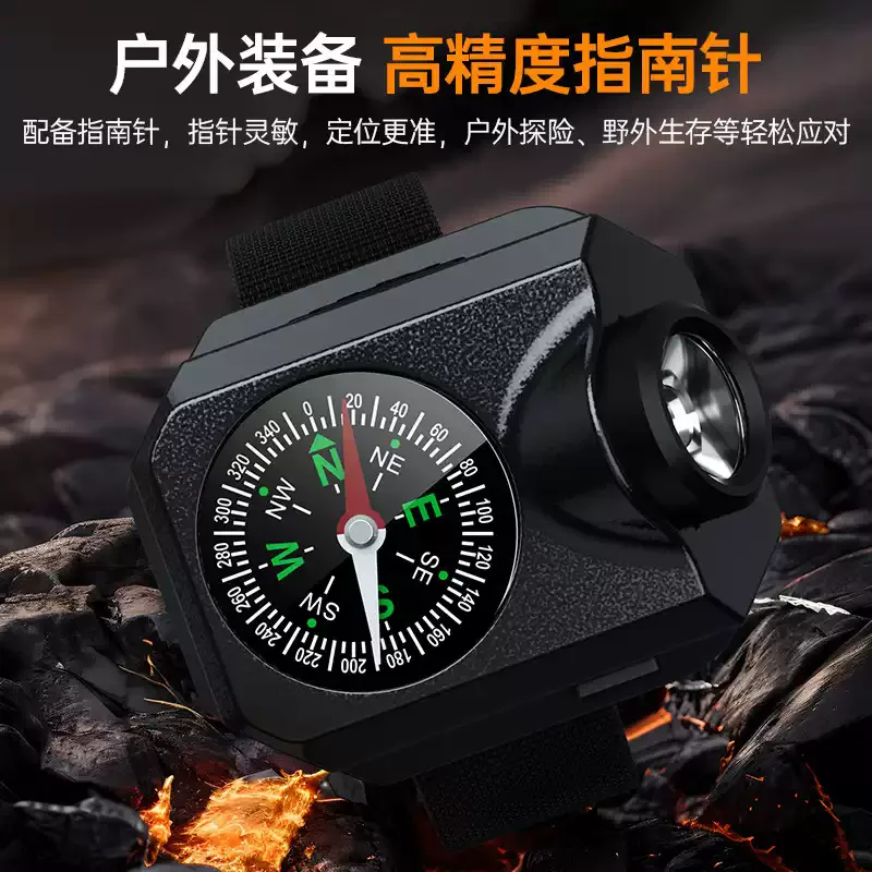 التخييم في الهواء الطلق ساعة صغيرة صغيرة ضوء LED خرزة مصباح توفير الطاقة ضوء المعصم ليلة الصيد مصباح يدوي صغير يعتم #3