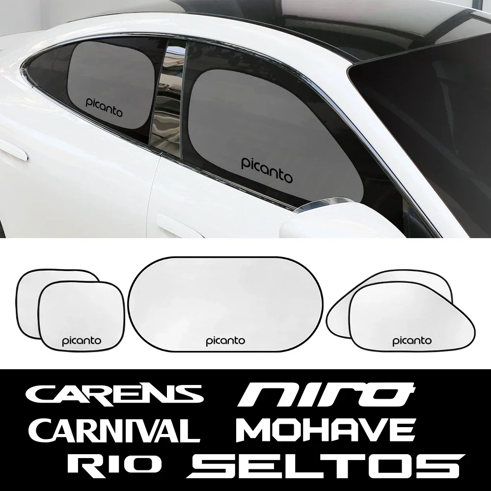 Car Sunshade Side Window Cover Accessories For Kia RIO PICANTO MOHAVE CARNIVAL SELTOS CARENS NIRO CERATO VENGA K5 STONIC