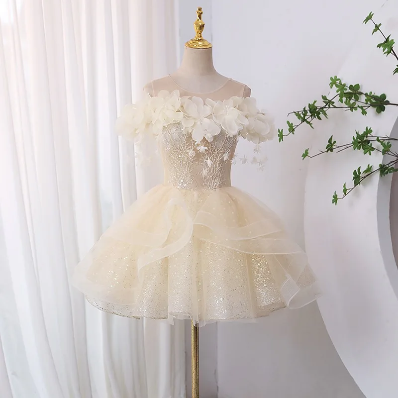 Strapless And Waist Hugging Short Skirt Dress Heavy-duty Birthday Dress Dress Adult Gift Fluffy Dress Small Dress Customized