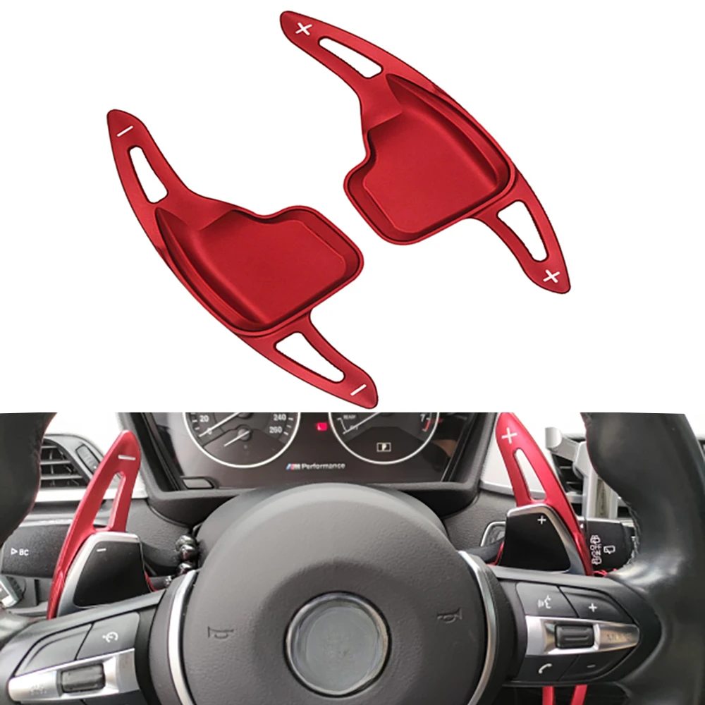 2pcs DSG Paddle Shifter for BMW F30 F31 F32 F10 F20 F15 F16 X1 X3 X4 X5 X6 1 2 3 4 5 6 7 Series Steering Wheel Extension